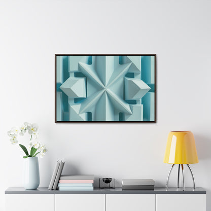 Fractal Symmetry in Ice - Gallery Canvas Wraps, Horizontal Frame