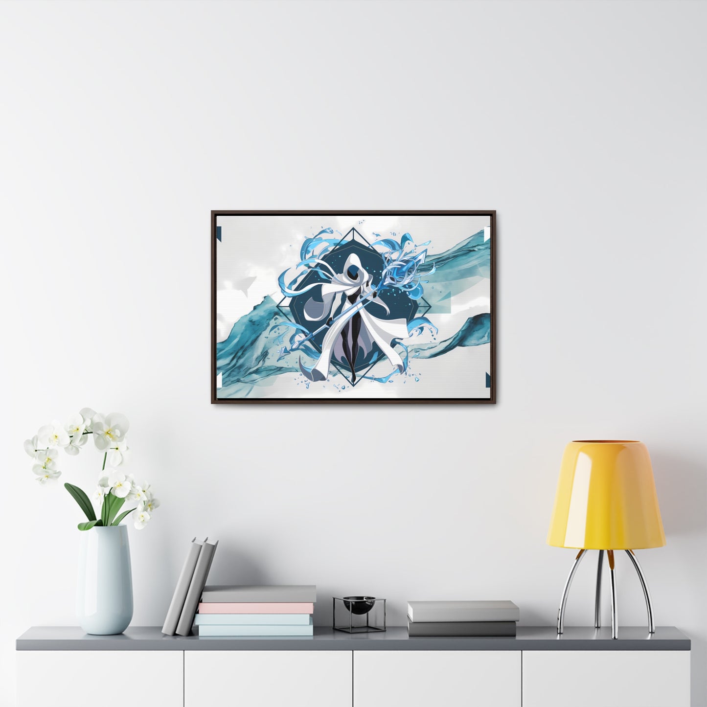 Ethereal Sentinel of the Tides - Gallery Canvas Wraps, Horizontal Frame