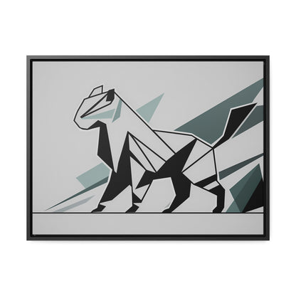 Fractured Feline Form - Gallery Canvas Wraps, Horizontal Frame