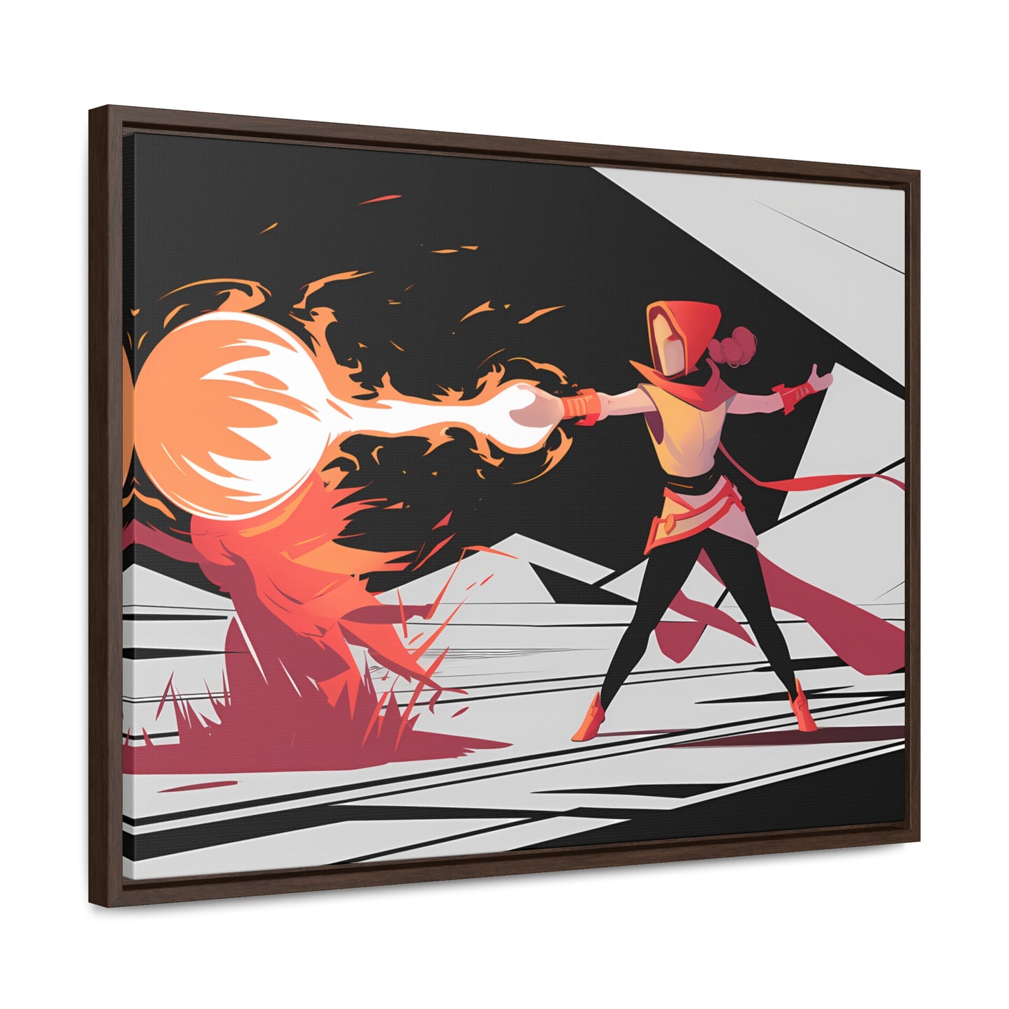 Conjuring the Firestorm - Gallery Canvas Wraps, Horizontal Frame