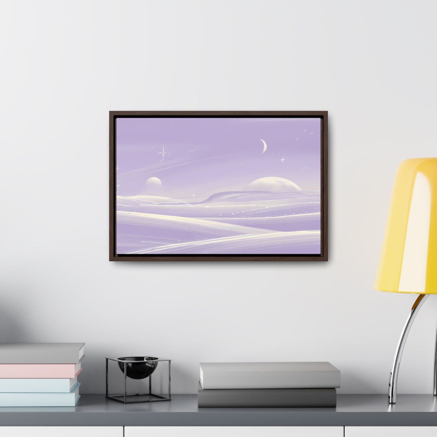 Ethereal Moonscape - Gallery Canvas Wraps, Horizontal Frame