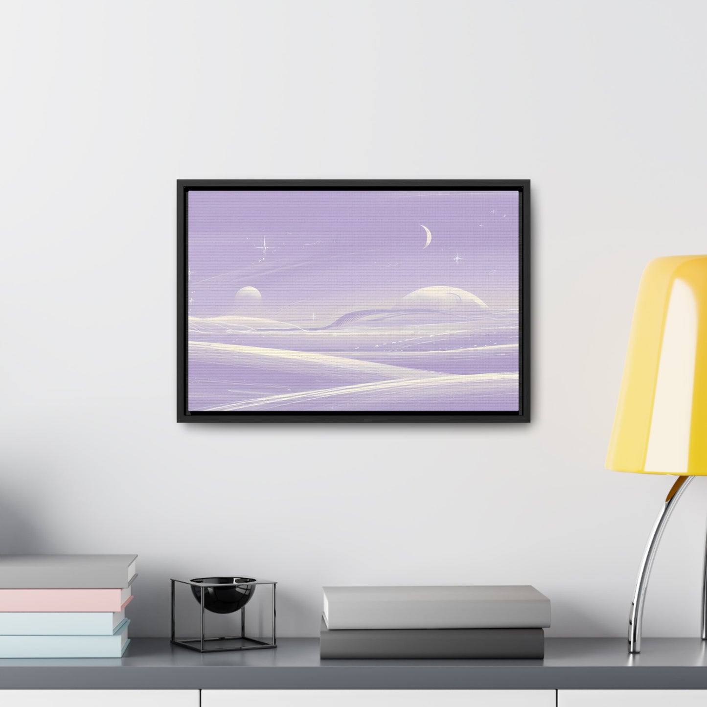 Ethereal Moonscape - Gallery Canvas Wraps, Horizontal Frame