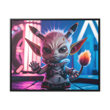 Neon Punk Guardian - Gallery Canvas Wraps, Horizontal Frame