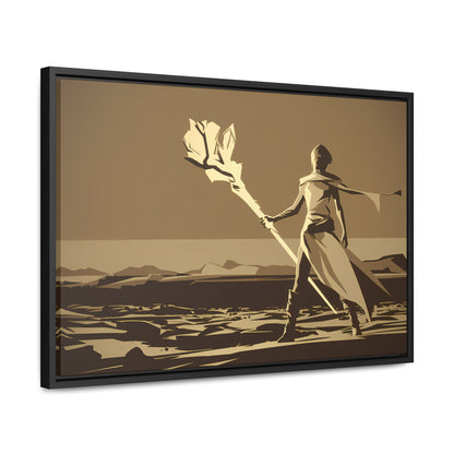 Wanderer of the Desolate Lands - Gallery Canvas Wraps, Horizontal Frame