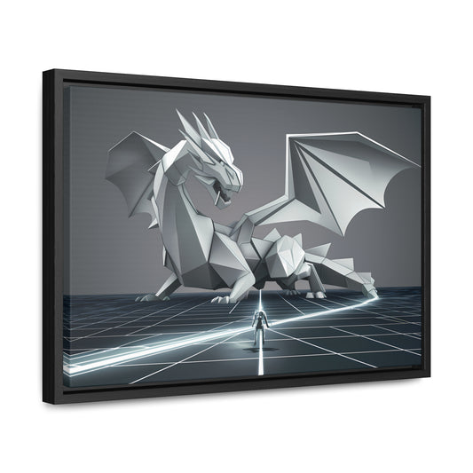 Confrontation in the Digital Realm - Gallery Canvas Wraps, Horizontal Frame