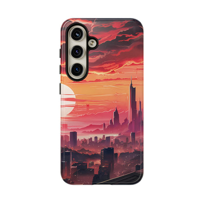 Anime City at Dawn - Smartphone Tough Cases