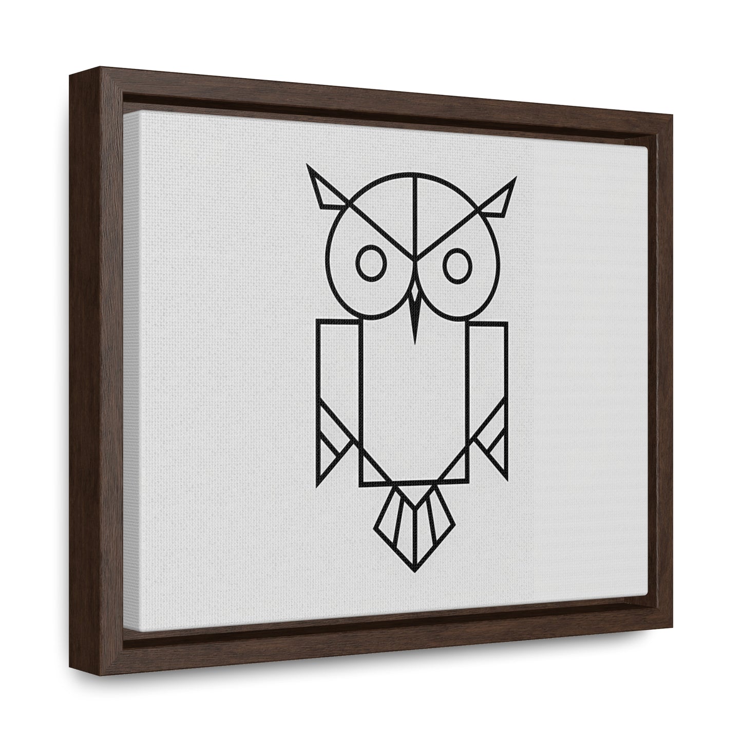 Geometric Owl - Gallery Canvas Wraps, Horizontal Frame