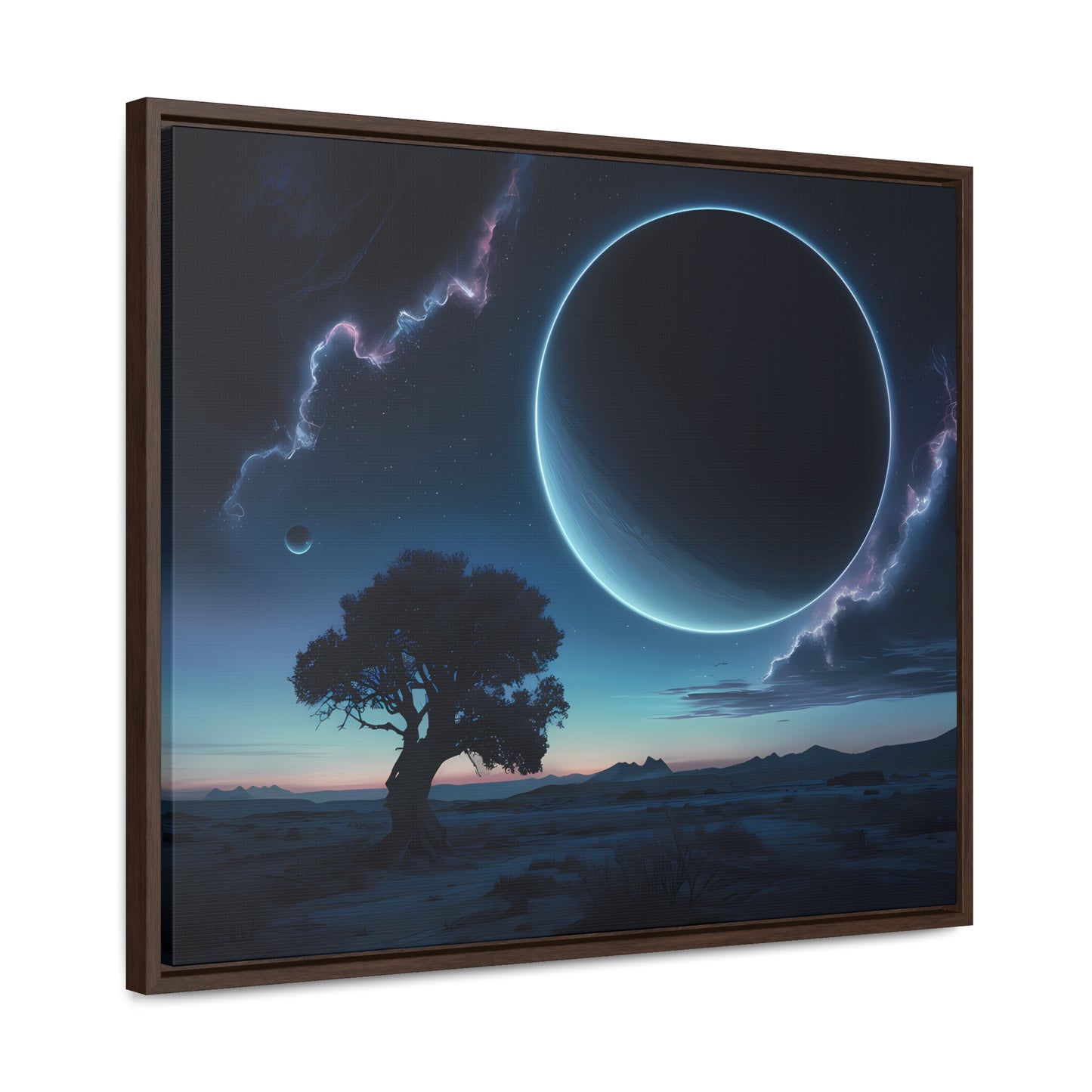 Eclipse of the Silent Horizon - Gallery Canvas Wraps, Horizontal Frame