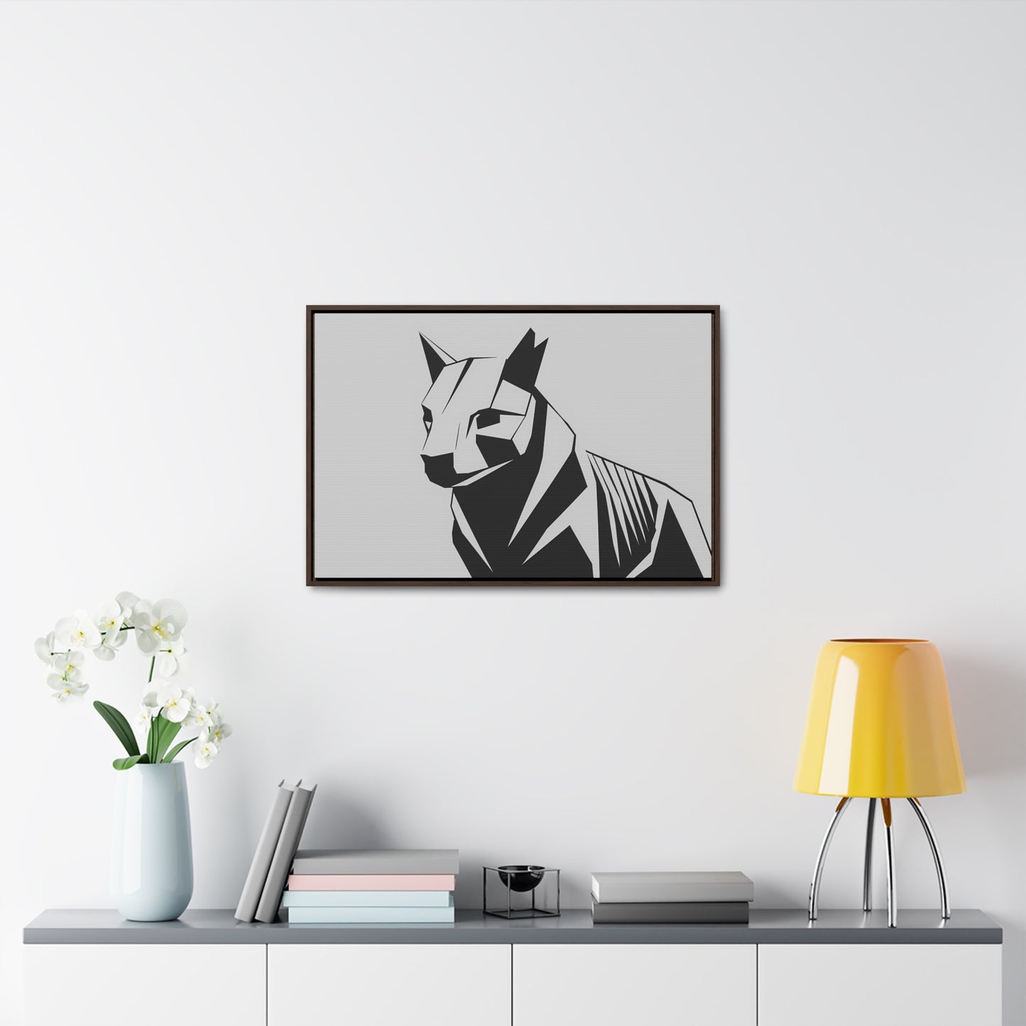 Geometric Guardian - Gallery Canvas Wraps, Horizontal Frame