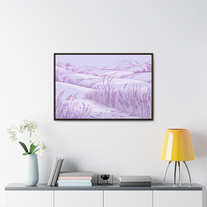 Whispers of the Lavender Hills - Gallery Canvas Wraps, Horizontal Frame