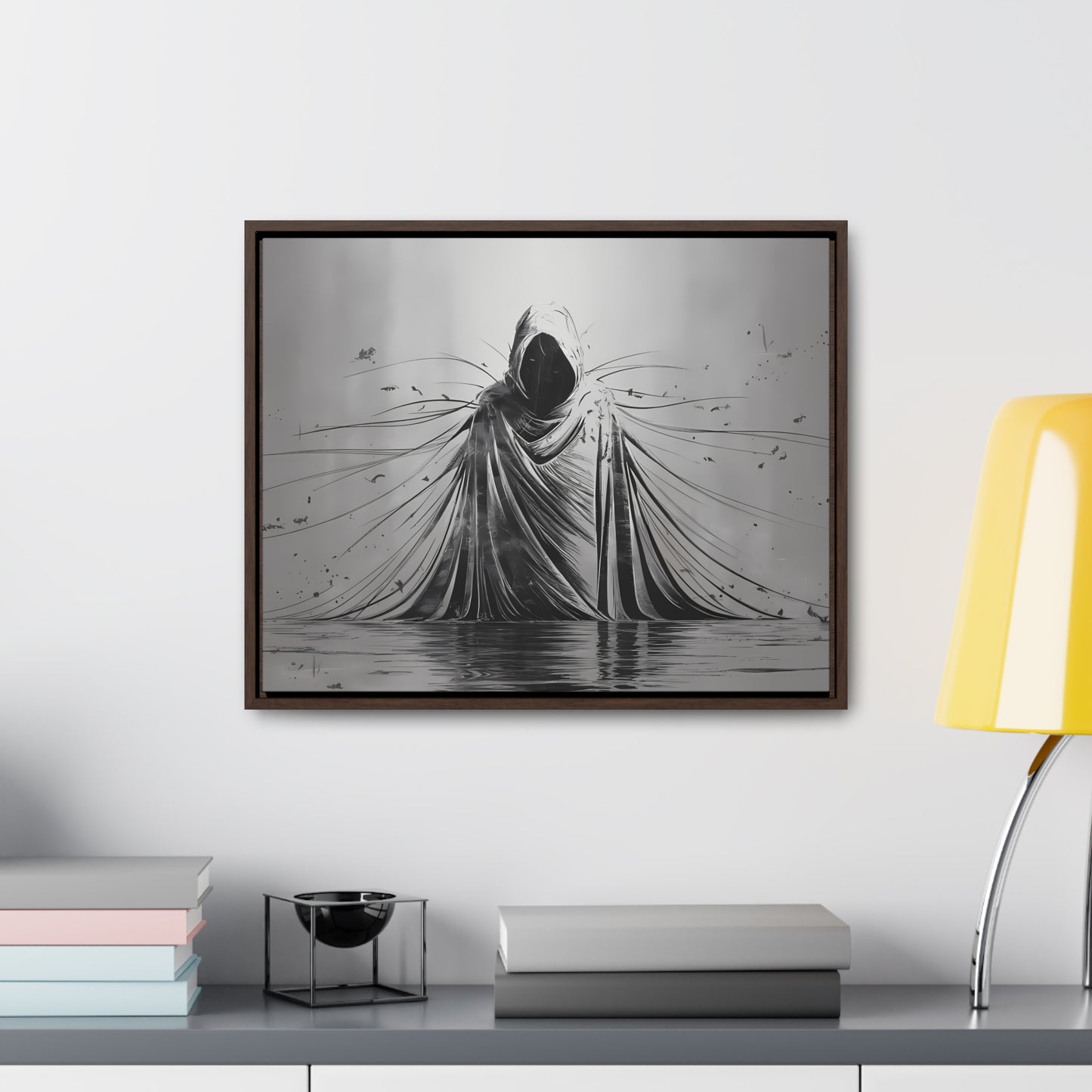 Ethereal Sentinel of the Abyss - Gallery Canvas Wraps, Horizontal Frame