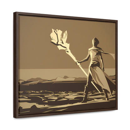 Wanderer of the Desolate Lands - Gallery Canvas Wraps, Horizontal Frame