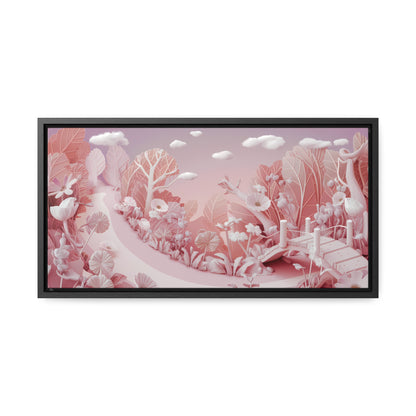 Whimsical Dawn Garden - Gallery Canvas Wraps, Horizontal Frame