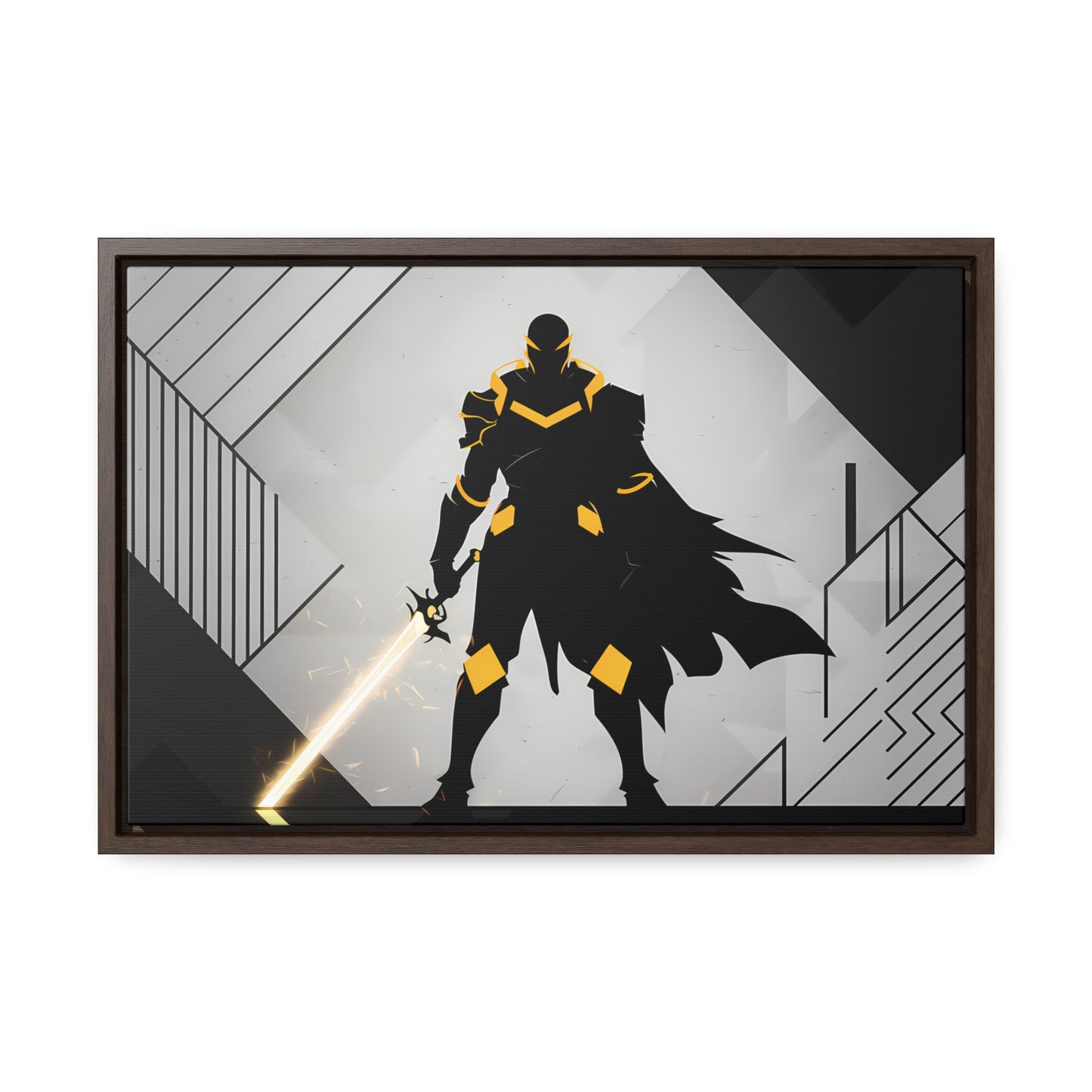 The Sentinel of Shadows - Gallery Canvas Wraps, Horizontal Frame