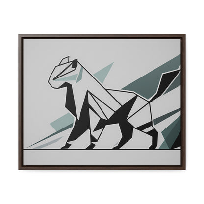 Fractured Feline Form - Gallery Canvas Wraps, Horizontal Frame