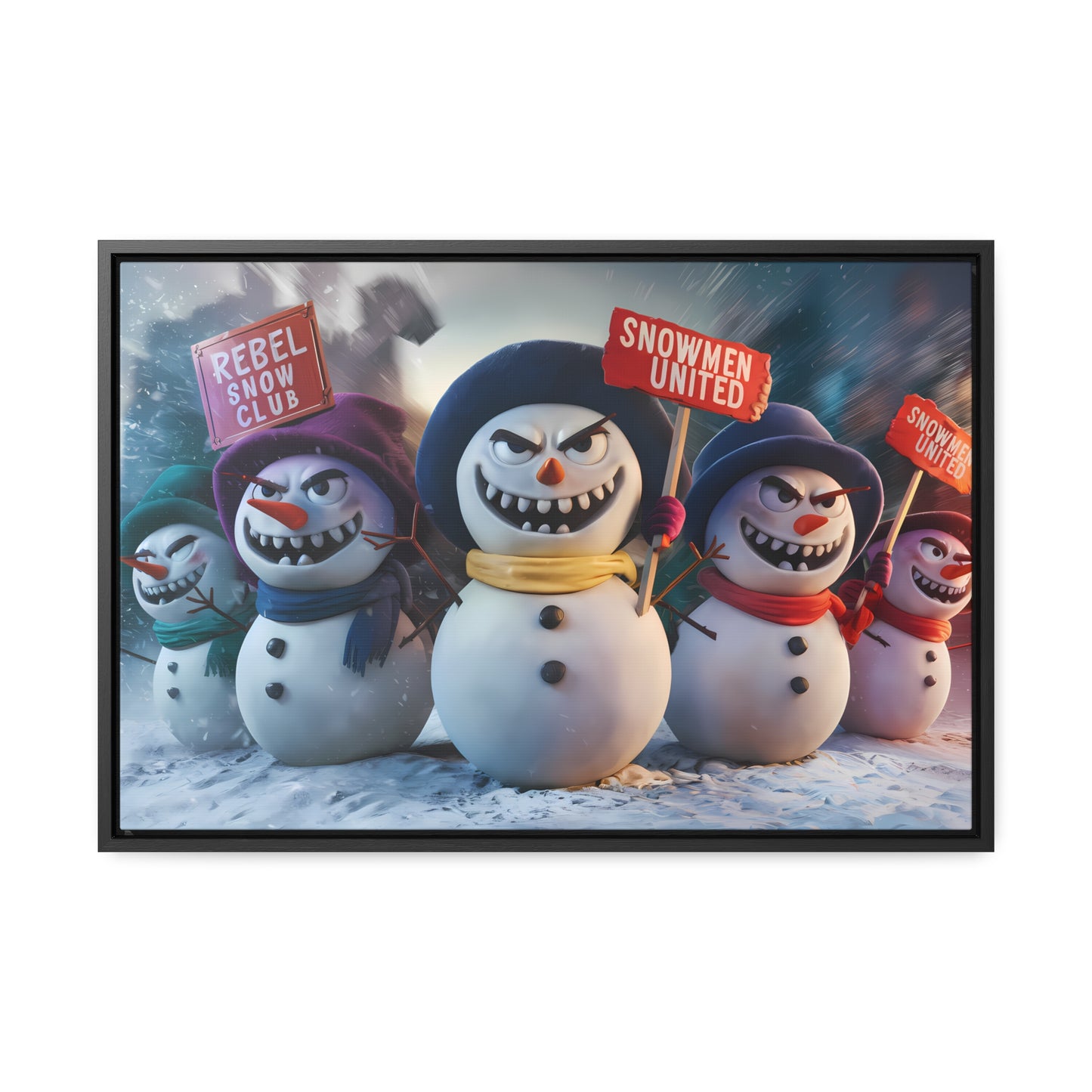 Frosty Revolt - Gallery Canvas Wraps, Horizontal Frame