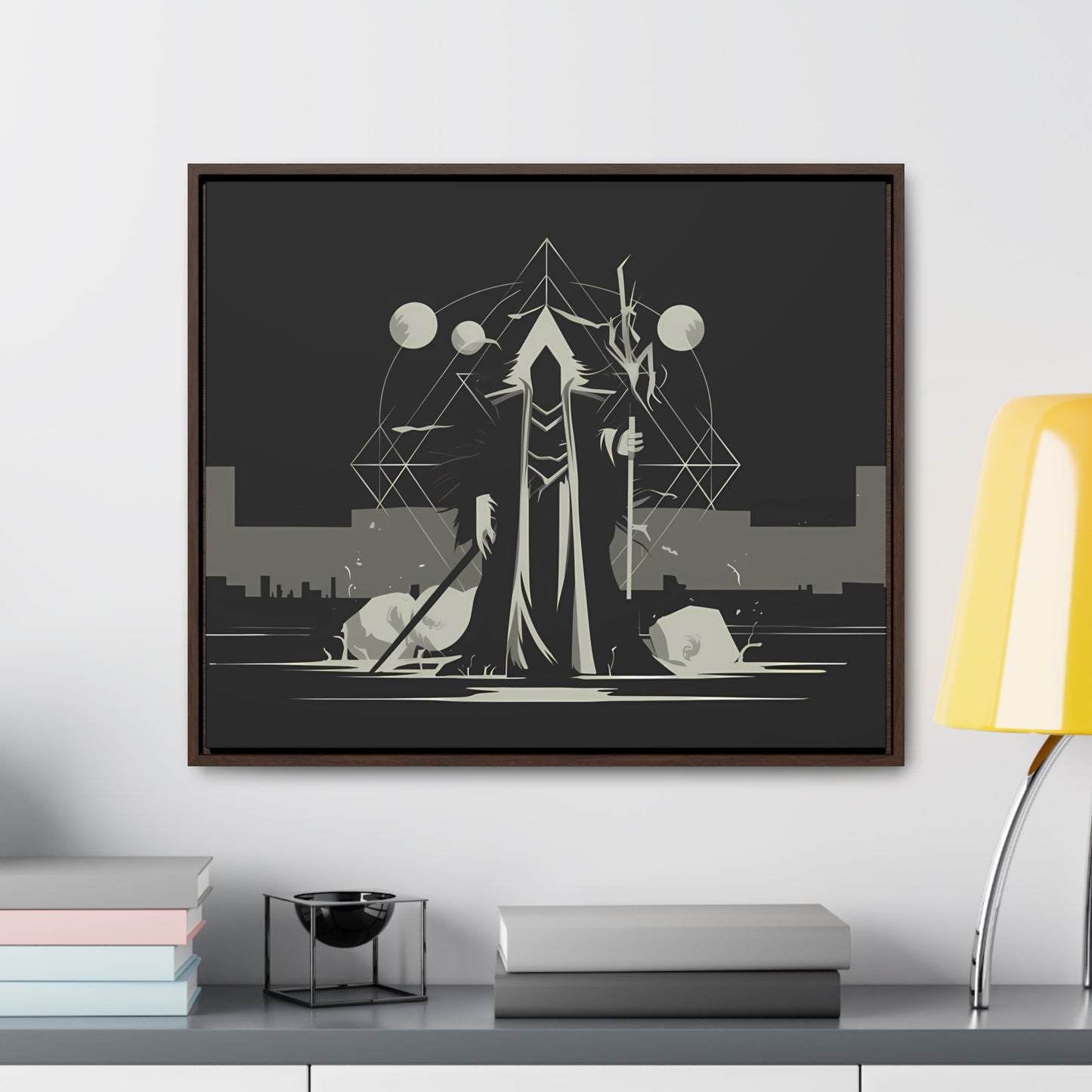 The Arcane Guardian of the Shadows - Gallery Canvas Wraps, Horizontal Frame