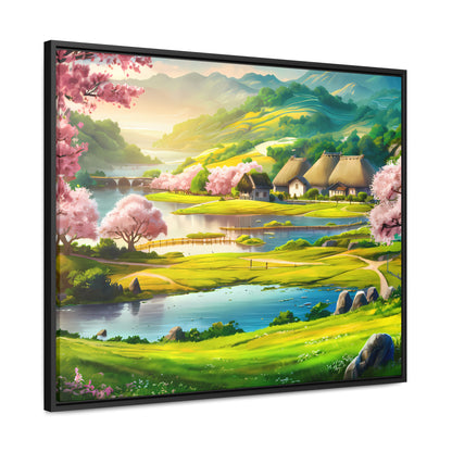 Serenity in Spring Meadows - Gallery Canvas Wraps, Horizontal Frame