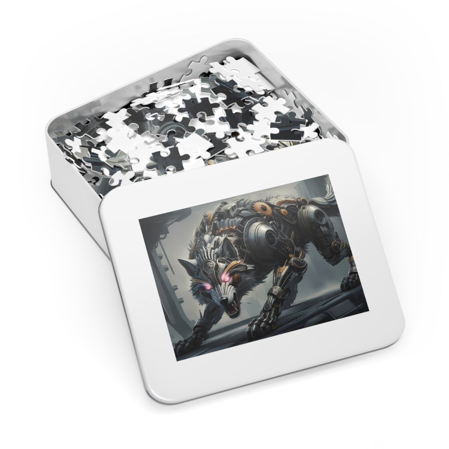 Cybernetic Apex Wolf - Jigsaw Puzzle (30, 110, 252, 500,1000-Piece)