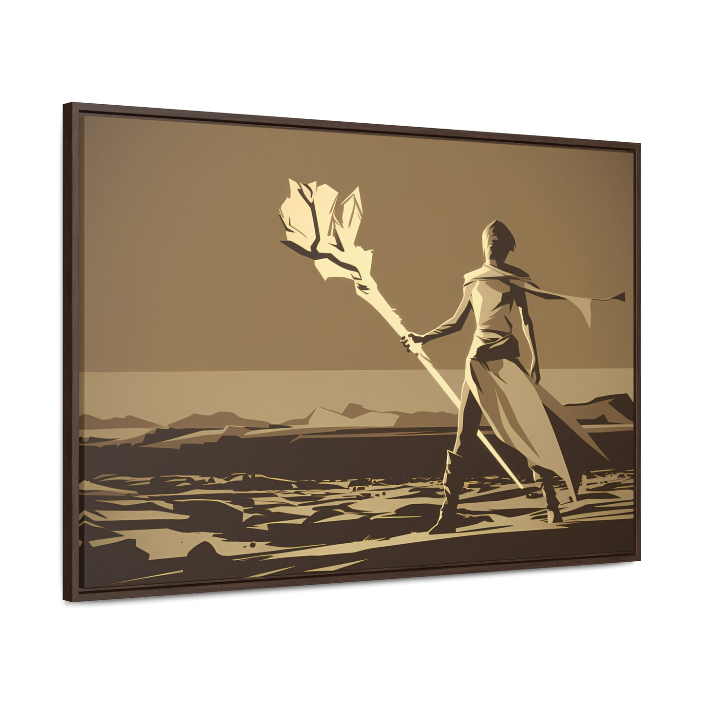 Wanderer of the Desolate Lands - Gallery Canvas Wraps, Horizontal Frame