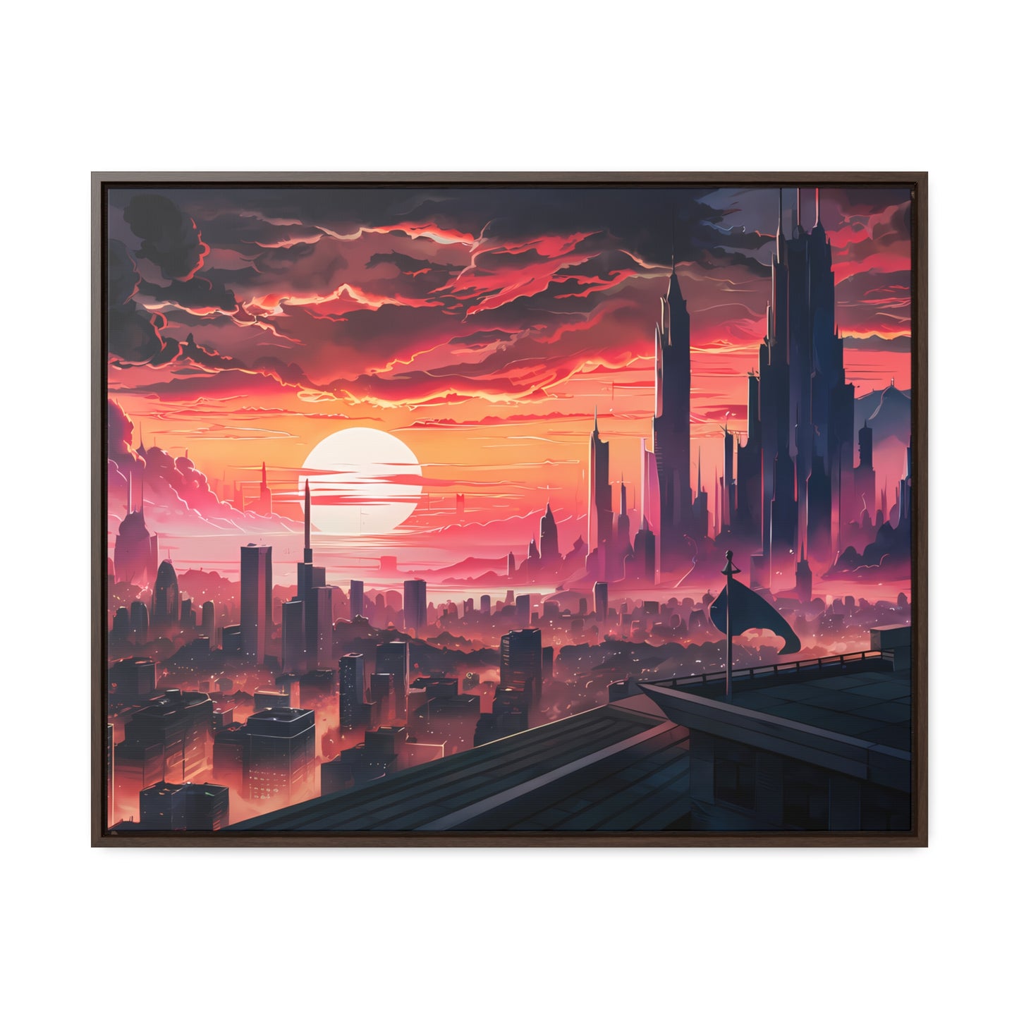 City of the Last Dawn - Gallery Canvas Wraps, Horizontal Frame