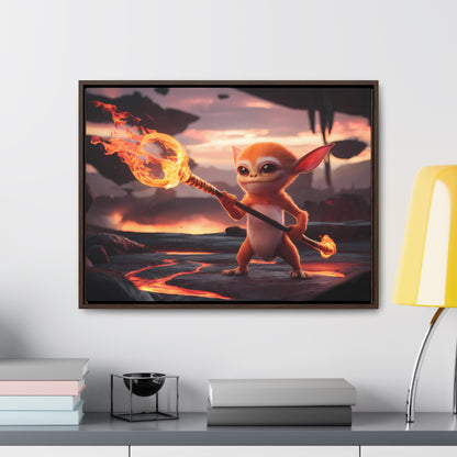 "Guardian of the Flame" - Gallery Canvas Wraps, Horizontal Frame