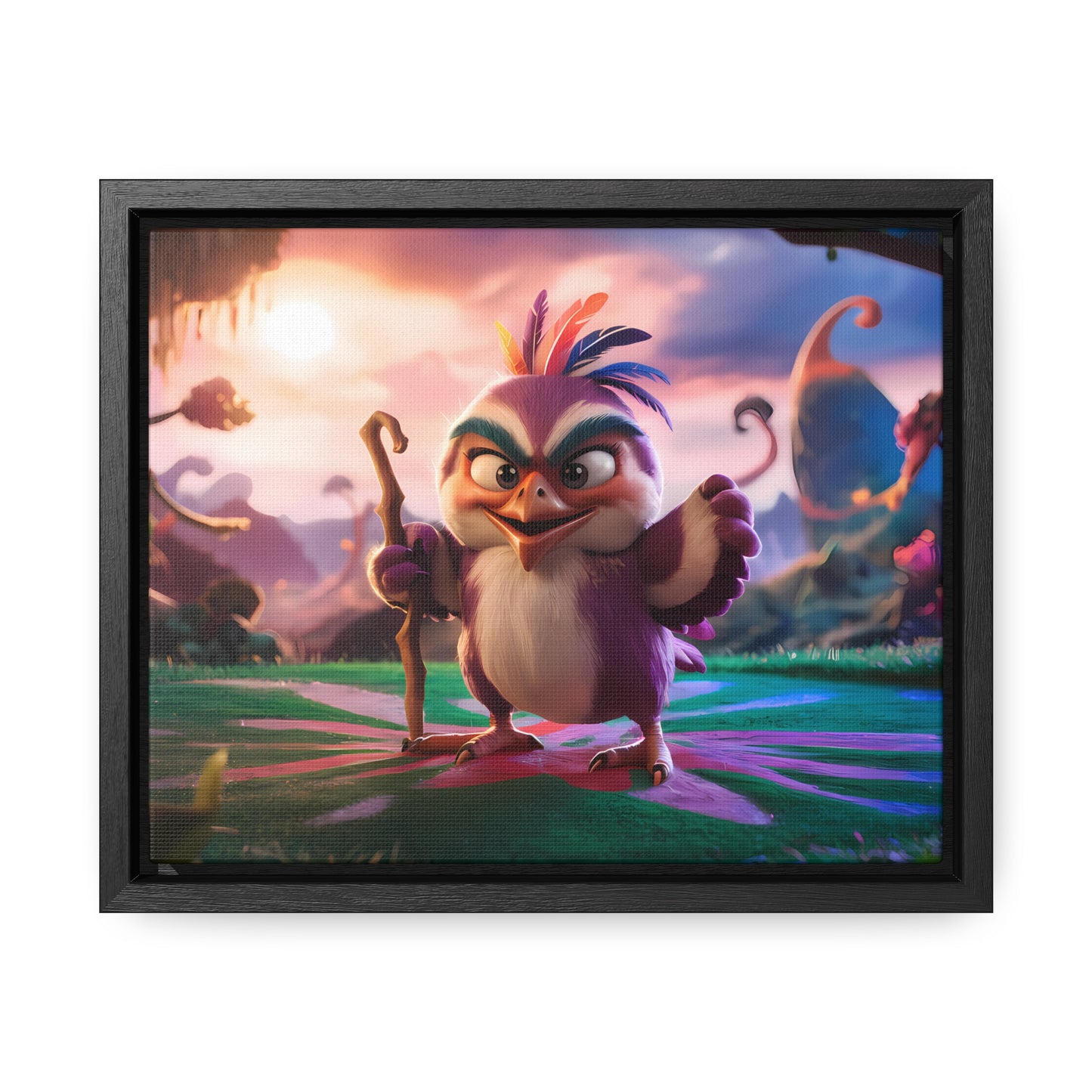 Guardian of the Enchanted Forest - Gallery Canvas Wraps, Horizontal Frame