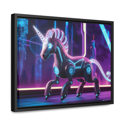 Cybernetic Unicorn - Gallery Canvas Wraps, Horizontal Frame