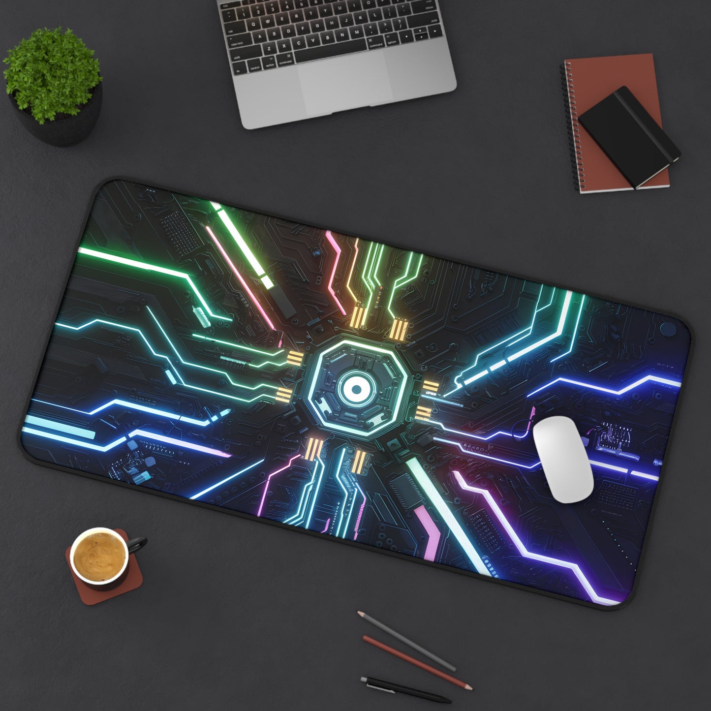 Cyber Tech Mat - Desk Mat