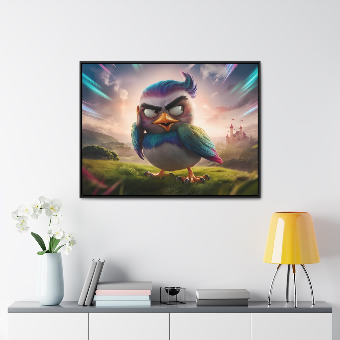 Feathered Fury: The Guardian of the Sky - Gallery Canvas Wraps, Horizontal Frame