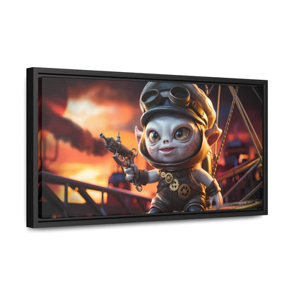 Steampunk Goblin Commander at Dusk - Gallery Canvas Wraps, Horizontal Frame