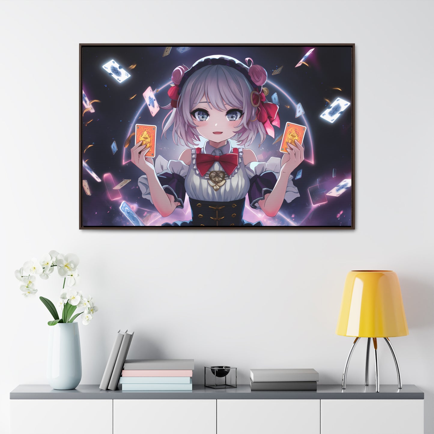 "Arcane Card Mastery" - Gallery Canvas Wraps, Horizontal Frame