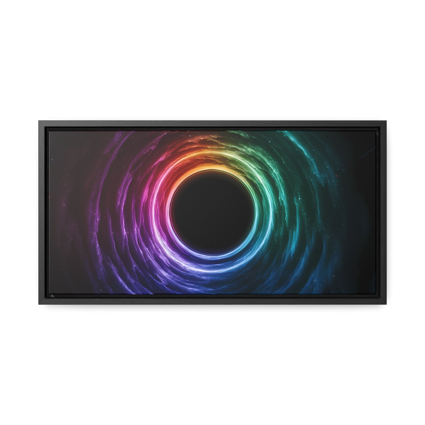 Cosmic Vortex of Light - Gallery Canvas Wraps, Horizontal Frame