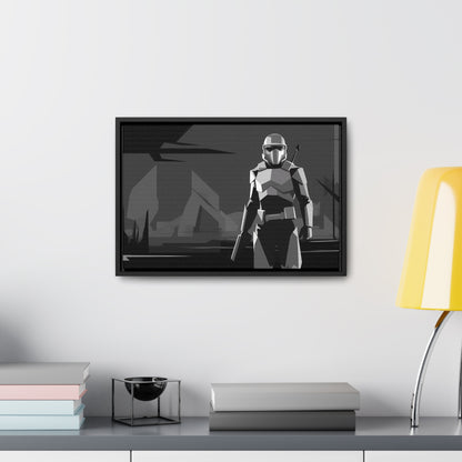 The Lone Protector - Gallery Canvas Wraps, Horizontal Frame