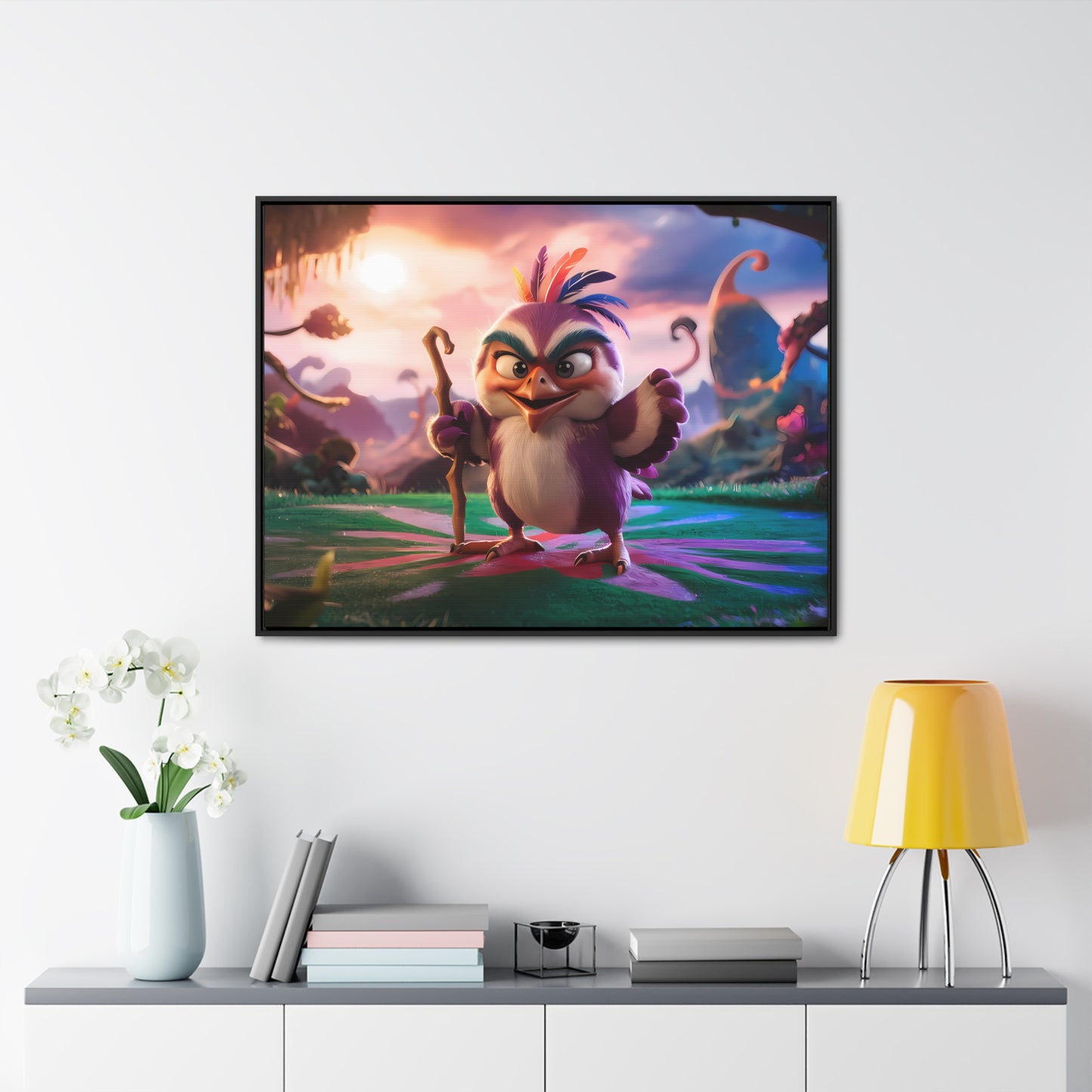 Guardian of the Enchanted Forest - Gallery Canvas Wraps, Horizontal Frame