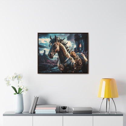 The Mechanical Steed of Dystopia - Gallery Canvas Wraps, Horizontal Frame