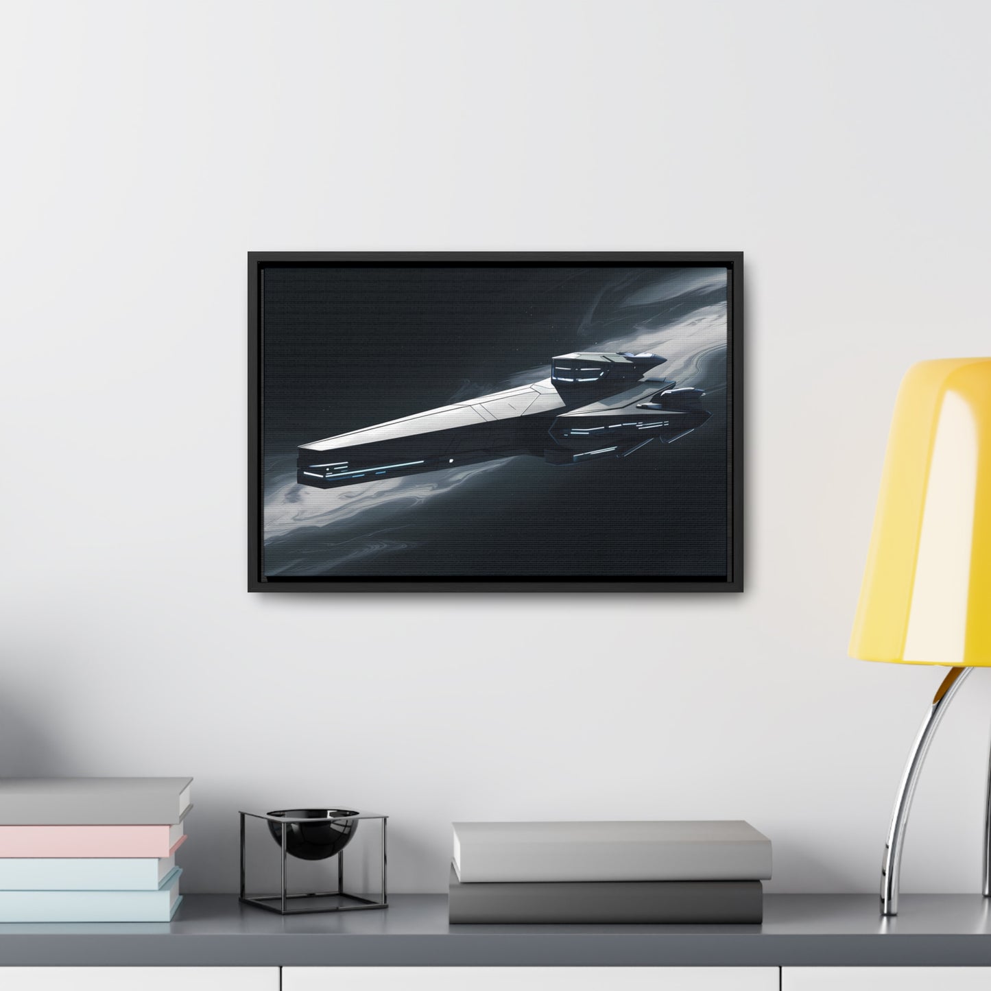 Starship of the Void - Gallery Canvas Wraps, Horizontal Frame