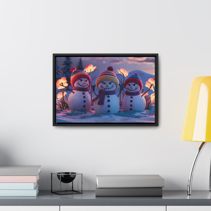 Frosty Troublemakers - Gallery Canvas Wraps, Horizontal Frame