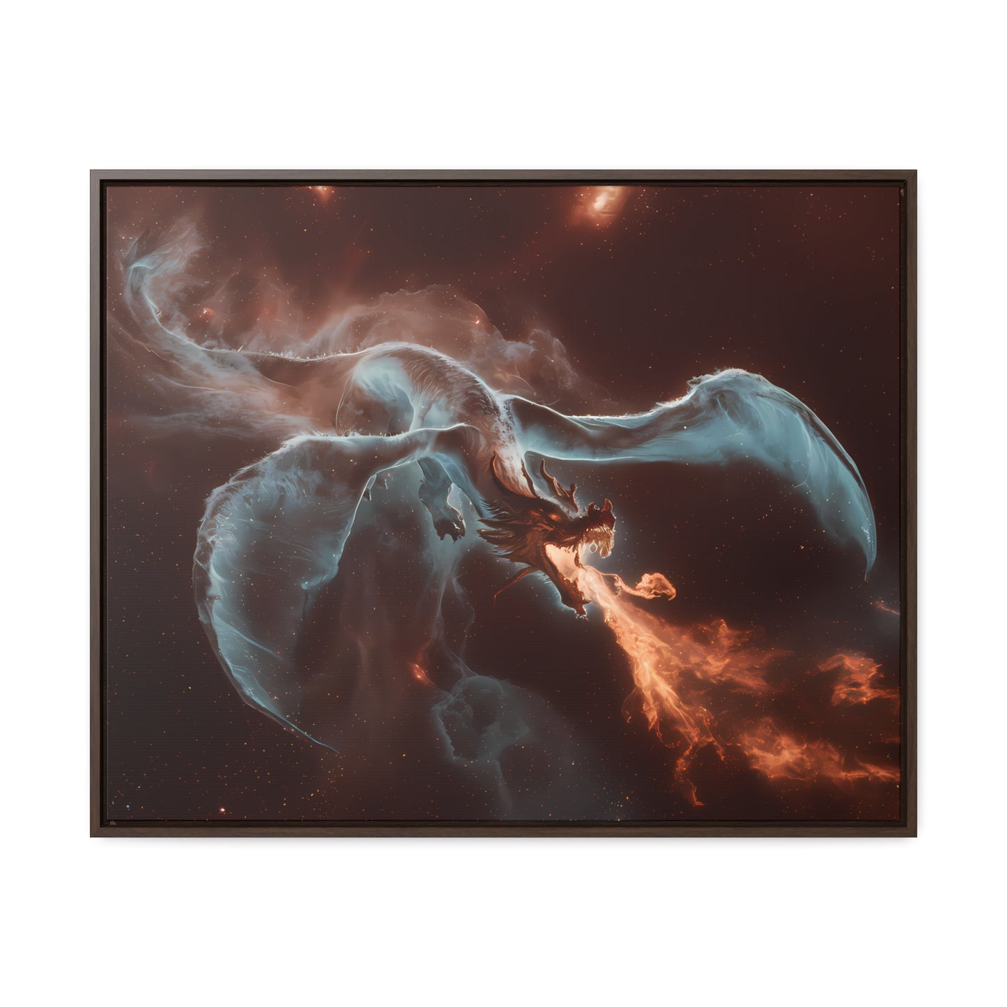 Celestial Inferno Dragon - Gallery Canvas Wraps, Horizontal Frame