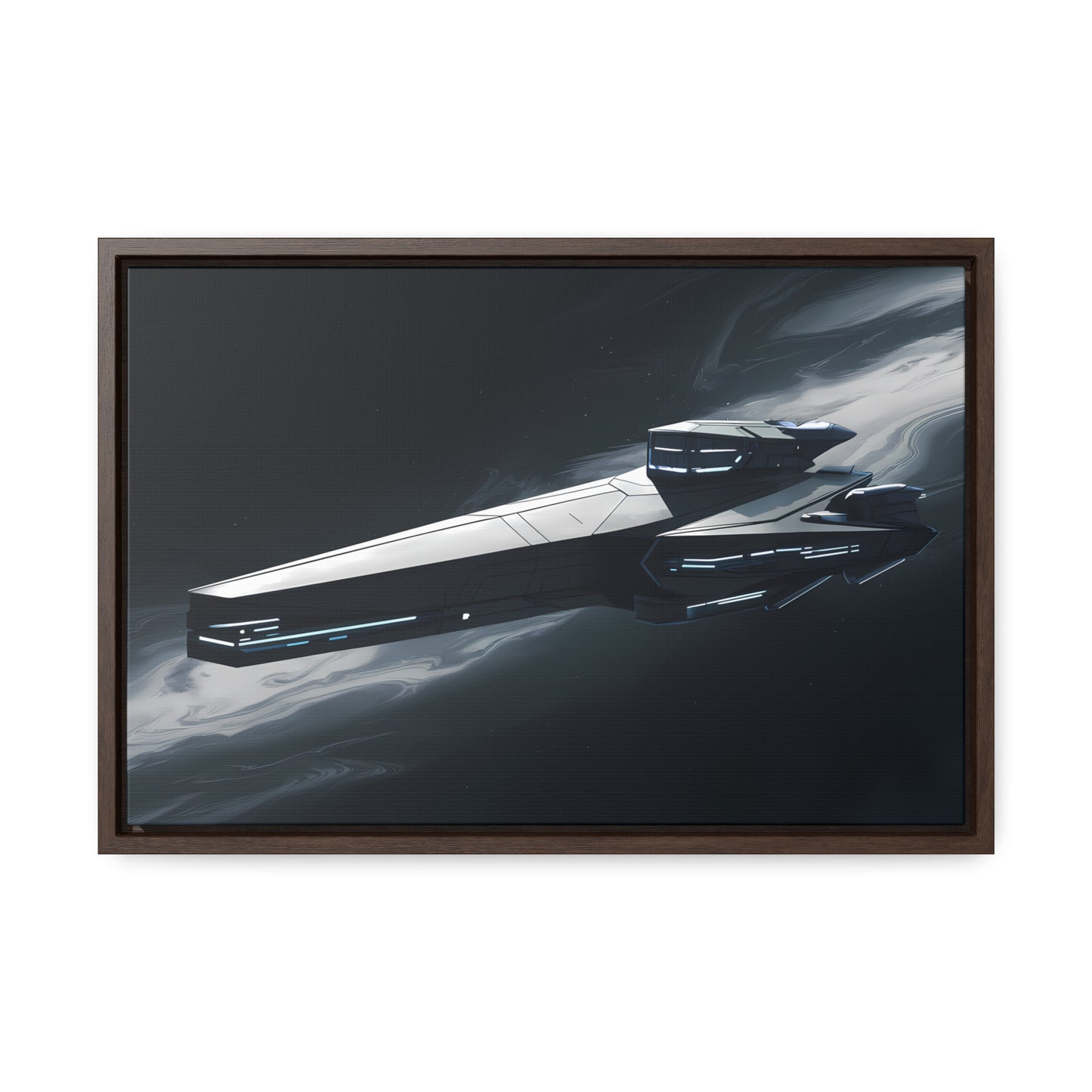 Starship of the Void - Gallery Canvas Wraps, Horizontal Frame