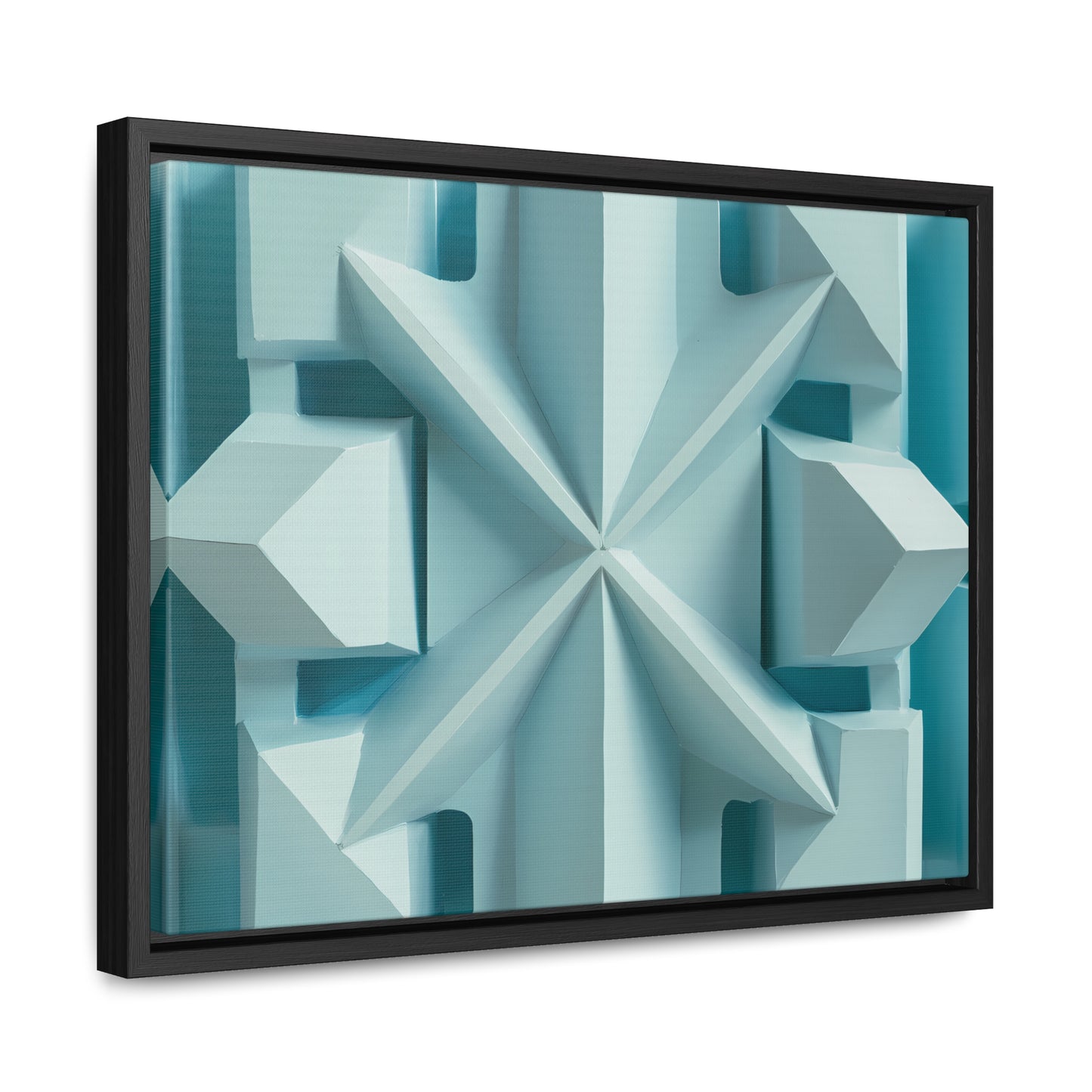 Fractal Symmetry in Ice - Gallery Canvas Wraps, Horizontal Frame