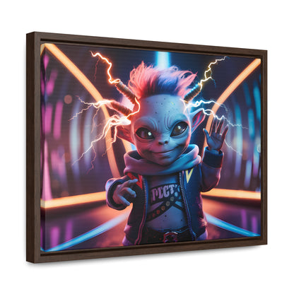 "Neon Spark" - Gallery Canvas Wraps, Horizontal Frame