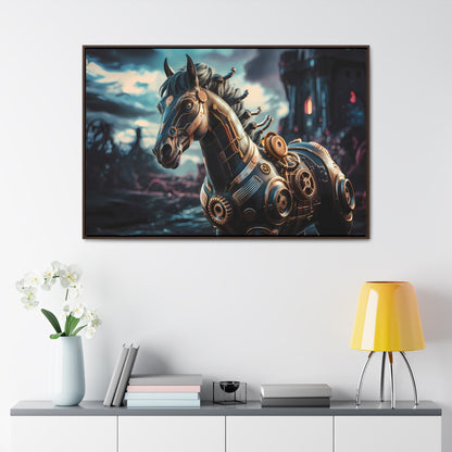 The Mechanical Steed of Dystopia - Gallery Canvas Wraps, Horizontal Frame