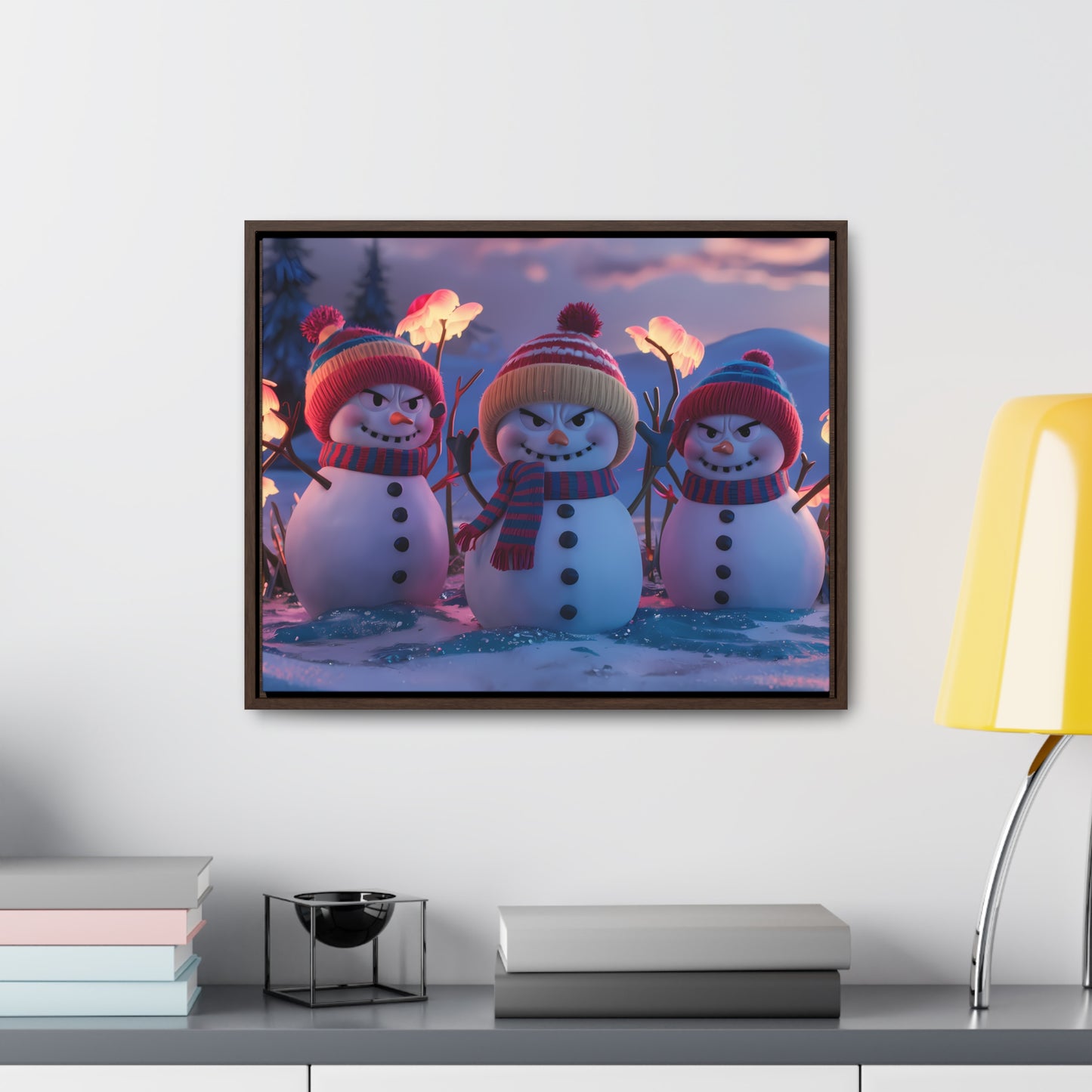 Frosty Troublemakers - Gallery Canvas Wraps, Horizontal Frame