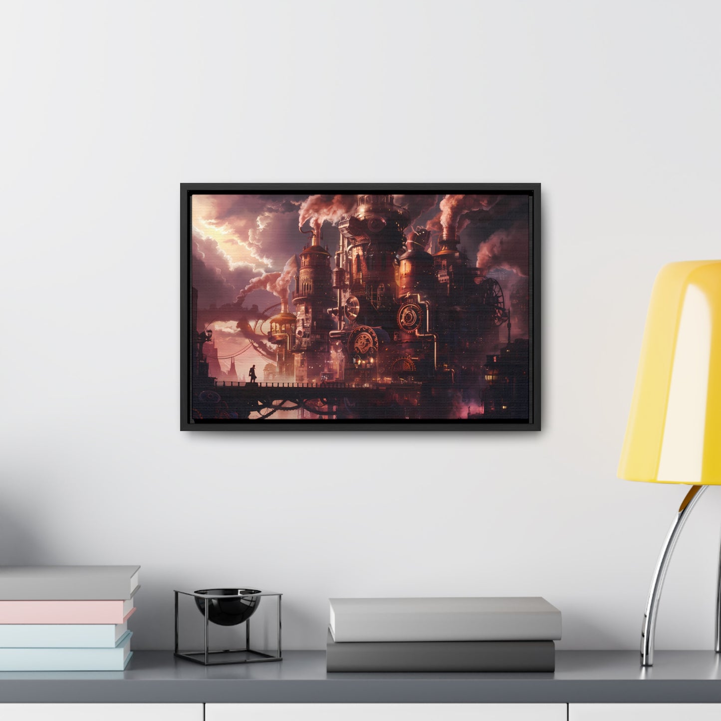 Industrial Twilight - Gallery Canvas Wraps, Horizontal Frame