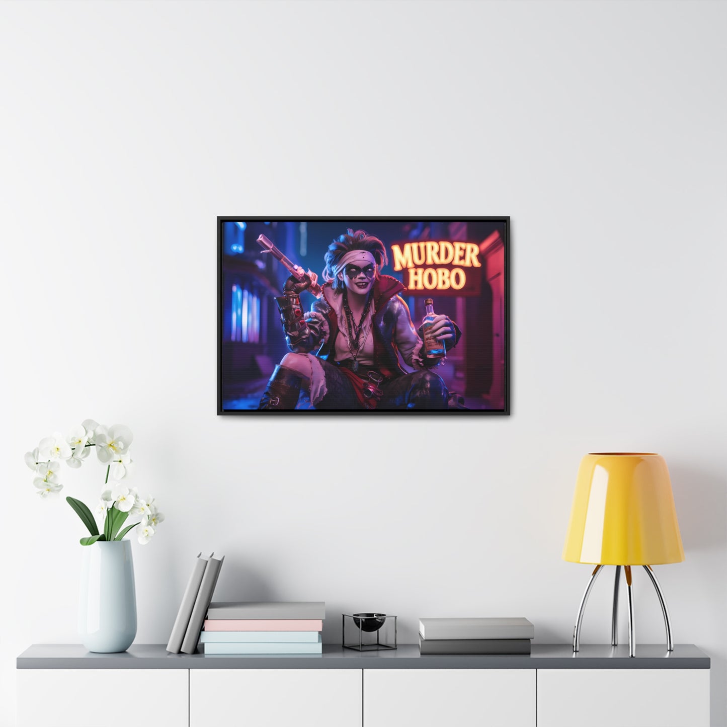 Neon Anarchy - Gallery Canvas Wraps, Horizontal Frame