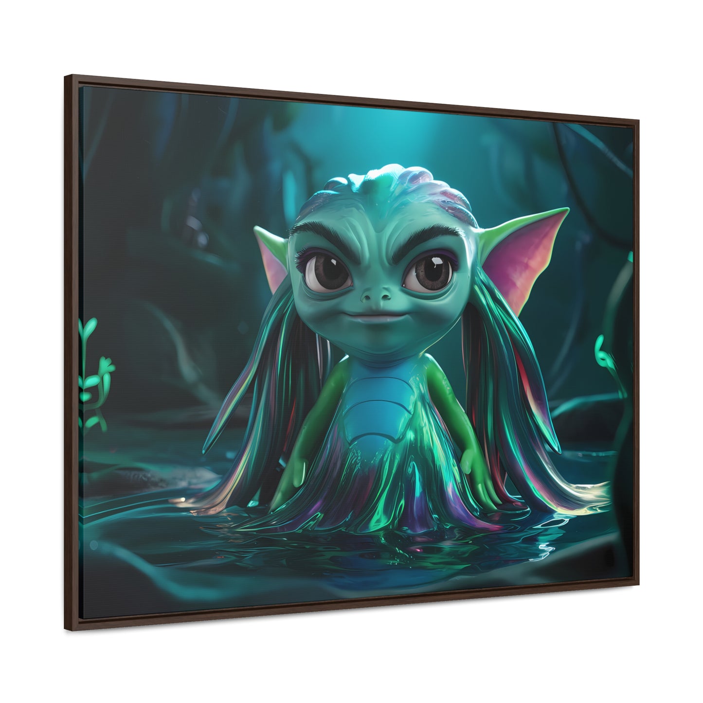 Guardian of the Enchanted Lagoon - Gallery Canvas Wraps, Horizontal Frame