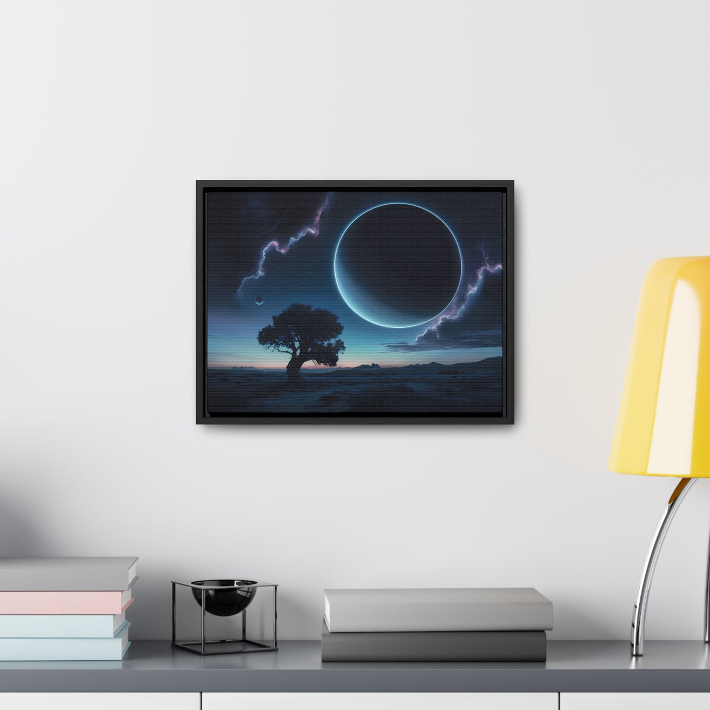 Eclipse of the Silent Horizon - Gallery Canvas Wraps, Horizontal Frame