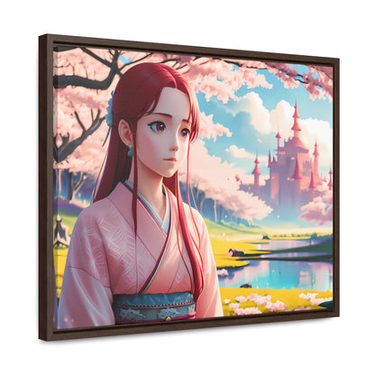 "Whispers of Spring in the Enchanted Realm" - Gallery Canvas Wraps, Horizontal Frame