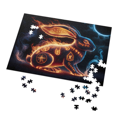 Runes of the Fire Hare - Jigsaw Puzzle (30, 110, 252, 500,1000-Piece)